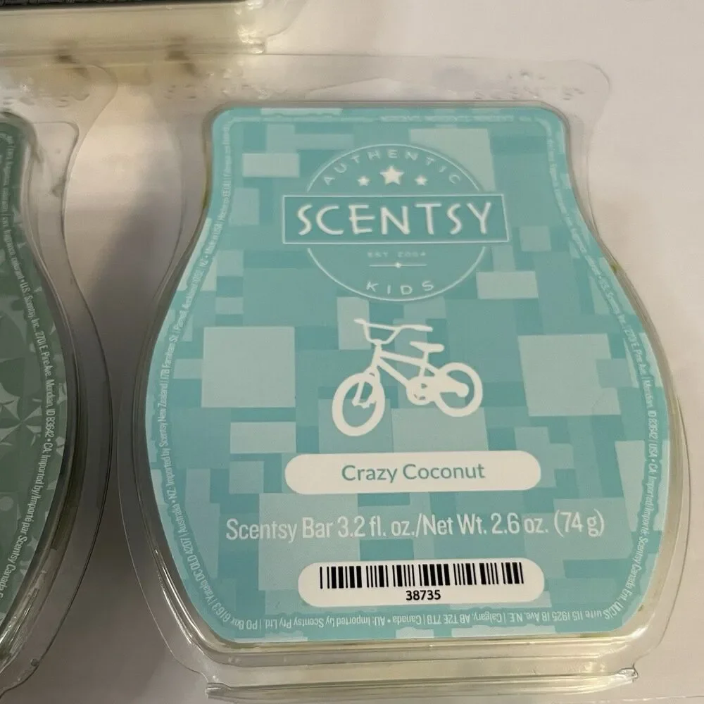 Scentsy Lot of 5 Wax Bars Specialty or Discontinued Stitch/Maple Butter/Coconut